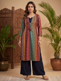 Multi Printed Kurti with palazzo Set