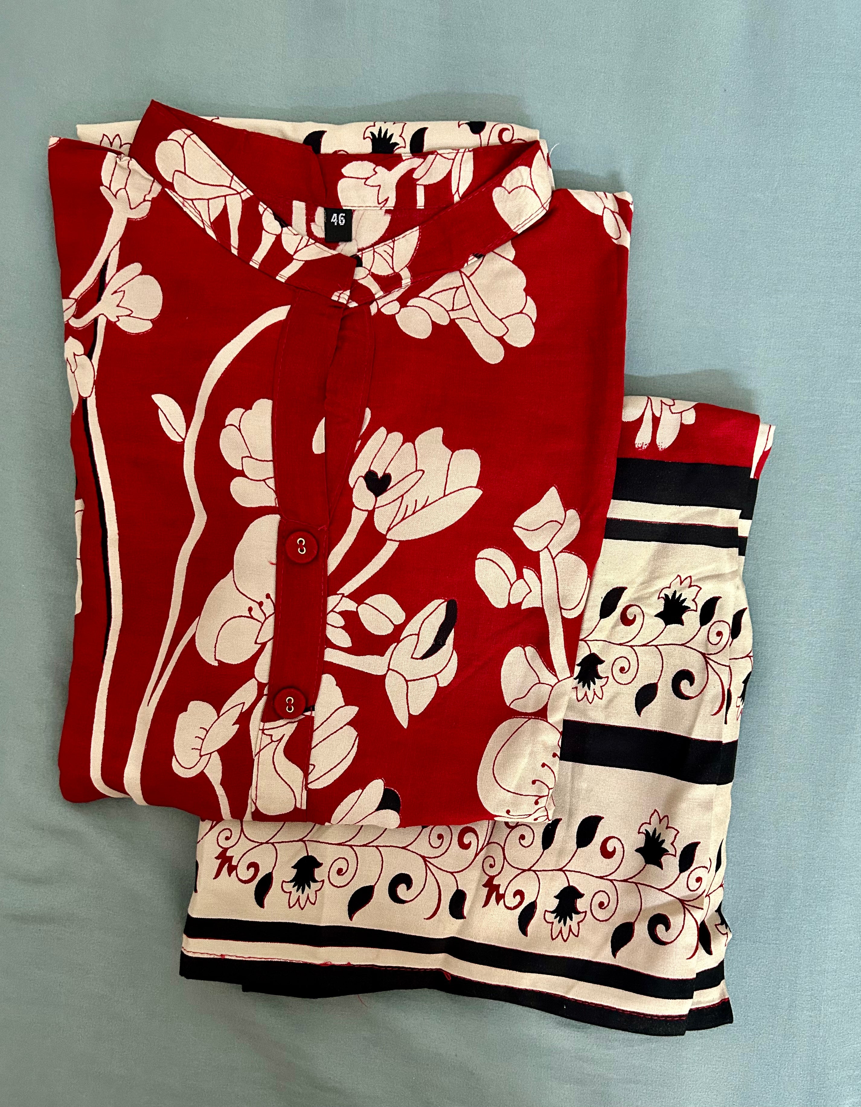 Soft Rayon Floral Printed Co-Ord Set