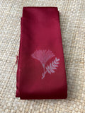 Maroon with Silver zari Floral Buta and Pallu Soft Silk Saree