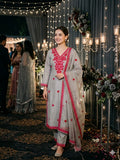 Roman Silk Embroidered With Mirror worked Kurti With Palazzo and Dupatta